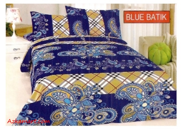 jual sprei bonita terbaru harga murah motif blue batik