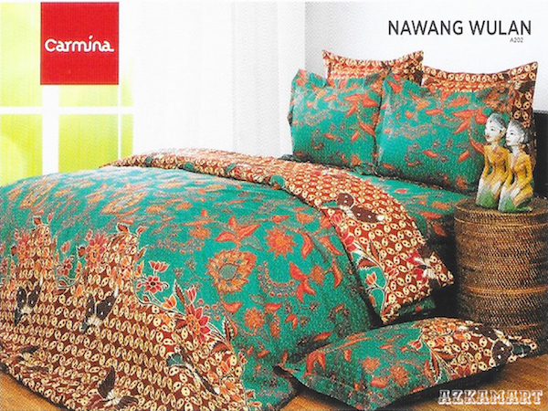 sprei carmina batik modern terbaru motif nawang wulan