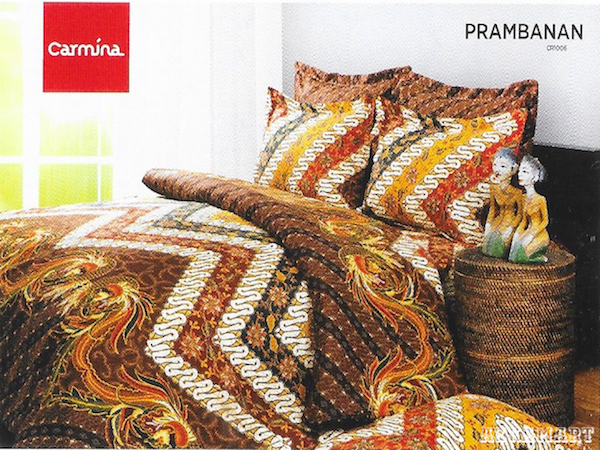 sprei carmina batik modern terbaru motif prambanan
