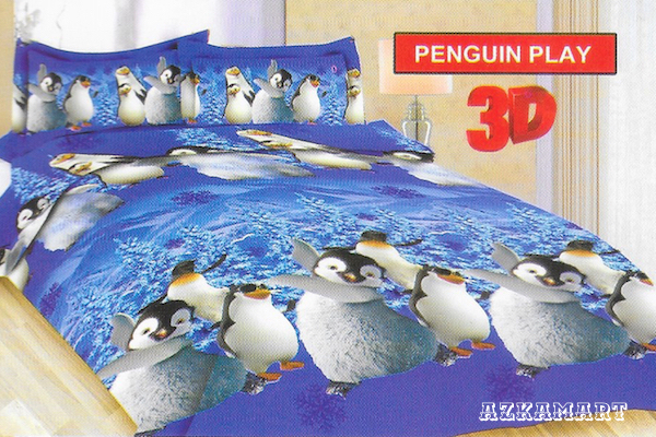 jual beli sprei anak bonita terbaru motif karakter penguin play