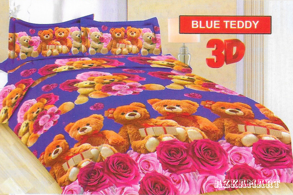 jual beli sprei anak bonita terbaru motif karakter blue teddy