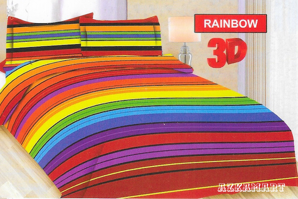 jual beli sprei anak bonita terbaru motif karakter rainbow